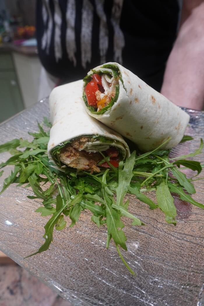 Wrap à l&rsquo;huile d&rsquo;avocat.